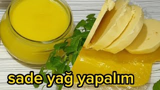 Sağlıklı bir yağ olan sade yağ nasıl yapılır gheebutter ghee [upl. by Ury]