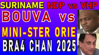 SURINAM NDP Bouva vs VHP Minister Orie Regering Santokhi Brunswijk SU NA ME 2024 [upl. by Burlie]