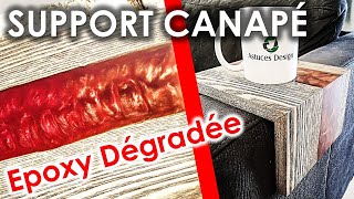 DIY RÉSINE EPOXY  Un Support INDISPENSABLE pour le Canapé [upl. by Rola]