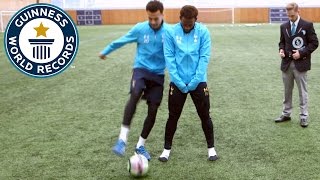 Spurs star Dele Alli attempts to break nutmeg world record  Guinness World Records [upl. by Harrow]