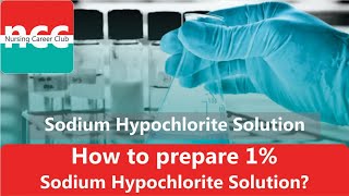 C2 How to prepare 1 Sodium Hypochlorite solution to protect from Covid 19 [upl. by Nauqed774]