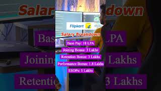 Flipkart Salary breakdown 💸 flipkart interviewcafe shorts [upl. by Theron268]