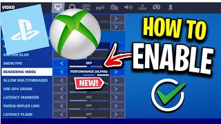 HOW TO GET PERFORMANCE MODE ON CONSOLE XBOX PS4 PS5 PLAYSTATION NOT CLICKBAIT [upl. by Anatlus149]