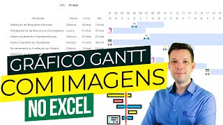 Excel Gráfico de Gantt com Imagem [upl. by Matusow]