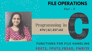 Video 57 File handling  Part 3 [upl. by Buffum419]