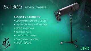 Sai300 LED Follow Spotlight [upl. by Ahsial]