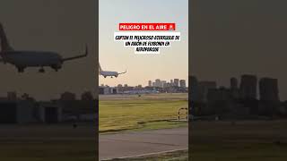 Captan el peligroso aterrizaje deun avión de Flybondi en Aeroparque 🚨 [upl. by Aeret]