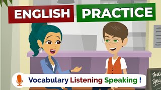 English Speaking Practice Easy Way  American English Conversation Practice [upl. by Akimed]