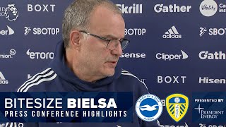 Kalvin Phillips best position injury news Gelhardt  Marcelo Bielsa  Brighton v Leeds United [upl. by Eerdna763]