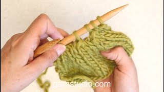 How to purl 3 stitches together P3 tog [upl. by Arda910]