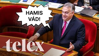 Hamis vád – kiabálta be Orbán a parlamentben Tordainak [upl. by Aerbma727]