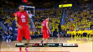 Aaron Craft steals the ball from Nik Stauskas [upl. by Selia530]