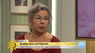 Ingers låga pension stressar ”Kan inte köpa födelsedagspresenter till mina b…  Nyhetsmorgon TV4 [upl. by Ahtanaram]