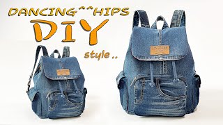 diy청바지 리폼리폼가방만들기denim tote bag tutorialtote bag sewing tutorialdiy jeans bag hand sewing청바지가방 [upl. by Dnomyaw]