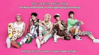 NUEST Ft Yu Ara of Hello Venus  Pretty 예뻐 English subs  Romanization  Hangul HD [upl. by Adrell]