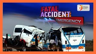 11 killed in accident involving Kenyatta University bus in Voi [upl. by Romito536]