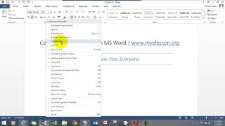 Customize Status Bar in MS Word [upl. by Auqinat604]