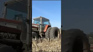 Massey Ferguson 2745 Tractor Seeding Soybeans automobile funny agro shortsvideo farming [upl. by Ijar536]