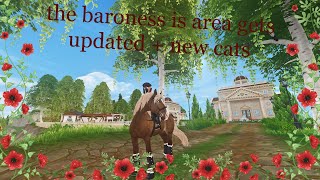 Star Stable online the baroness is area gets updated  new cats [upl. by Esyla775]