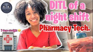 Day in the life of a night pharmacy Technician 9pm7am It’s Dricaaa [upl. by Inot]