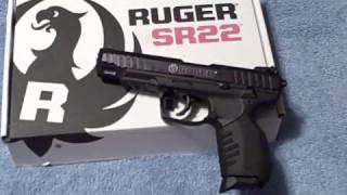 Ruger SR22 45 Inch Barrel Full Review amp Shooting [upl. by Dlared]