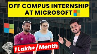 Get OFFCAMPUS INTERNSHIP at MICROSOFT 🎯  Interviewing Microsoft Interns [upl. by Alag]