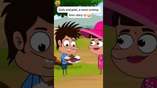 Anta Pinkuu mayam😐🩷 funmoji2d comedy barbie pink girls girlfriends cartoon shorts love [upl. by Johna]