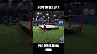 How to set up a Pro Wrestling ring  FAST [upl. by Aiet]