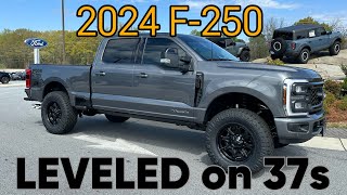 2024 Ford F250 CARBONIZED GRAY 25quot Leveled on 37s [upl. by Rosie237]