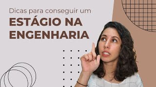 Dicas para arranjar um estágio  Engenharia mecânica [upl. by Erina74]