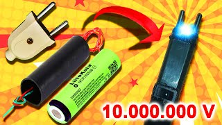 ⚡TASER ⚡ casero alto voltaje pila 🔋18650🔋  How to MAKE TASER stun gun 18650 battery [upl. by Zahc]