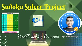 Sudoku Solver Project  concepts of Recursion amp Backtracking  C Projects  mastercodinghub7457 [upl. by Mosra761]