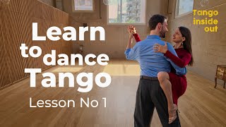 Learn to Dance Tango 1st Lesson Full Class  TANGO BASICS dance tutorial [upl. by Ariec]