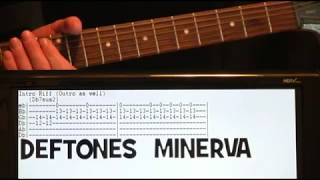 Deftones Minerva Guitar Lesson  Guitar Tabs  Guitar Tutorial  Guitar Chords  Guitar Cover Riffs [upl. by Xaviera857]