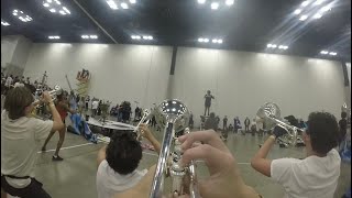 Leander High School Band 2024 Shades 2nd Trumpet Cam [upl. by Black420]