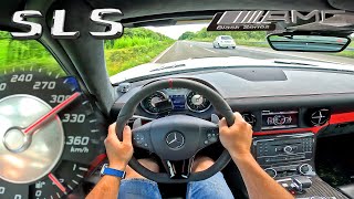 1000000 Mercedes SLS AMG Black Series on the AUTOBAHN [upl. by Inihor]