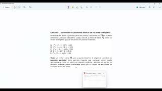 Resolución de problemas básicos de vectores en el pllano Geogebra [upl. by Yrocal]