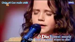 Hollands Got Talent  Amira 9 sings opera O Mio Babbina Caro kara  vietsub [upl. by Aeki]