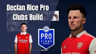 Declan Rice  FIFA 23 Pro Clubs BuildLook Alike [upl. by Rajiv]