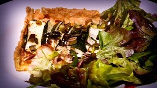 Recette  la quiche aux courgettes et fromage de chèvre [upl. by Adnaluy]