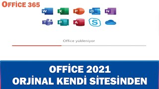 Office 2021 Orjinal Sitesinden İndirme Ve Kurma  Microsoftun Sitesinden [upl. by Tilly]