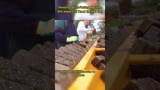 Amazing BrickPaving Machine 400 Meters of Road in ONE Day [upl. by Riane]