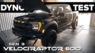 2022 VelociRaptor 600 Ford Raptor Chassis Dyno Testing [upl. by Hetty]