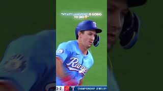 When ￼Wyatt Langford Hit A InsideTheParkHomerun shorts [upl. by Merv]