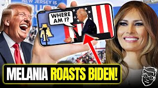 Melania Trumps Reaction to Donalds Biden Impersonation is Going VIRAL  This is Hysterical 🤣 [upl. by Iggep671]