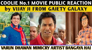 Coolie No 1 Movie Public Reaction by Vijay Ji  From Gaiety Galaxy  Varun Dhawan  Sara Ali Khan [upl. by Kyriako]