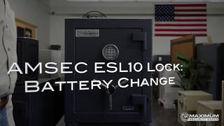 AMSEC ESL10 How to Change the Batteries [upl. by Ahselat]