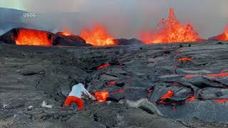 Kilauea Hawaiis secondlargest volcano begins erupting again [upl. by Berry305]