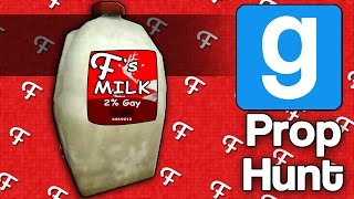 Gmod Frans Milk Garrys Mod Prop Hunt  Comedy Gaming [upl. by Etteraj]