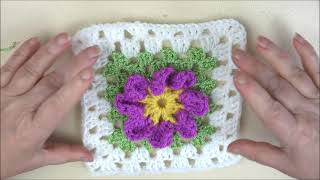 Comment faire un granny fleur super facile [upl. by Cindra]